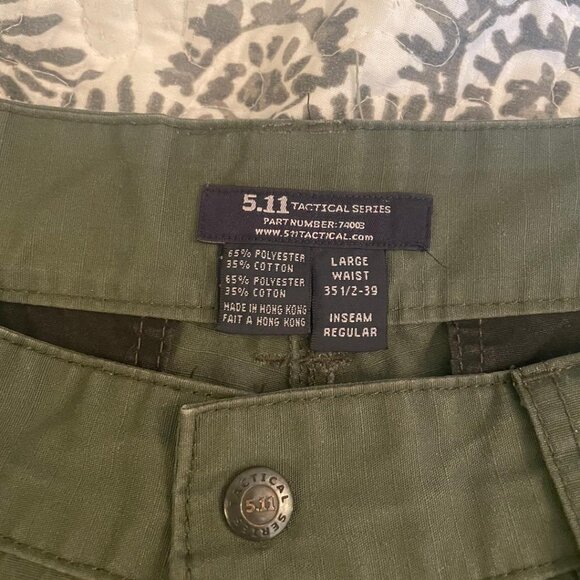 5.11 Tactical Men's TDU Ripstop Work Pants--Size Large - Picture 3 of 8